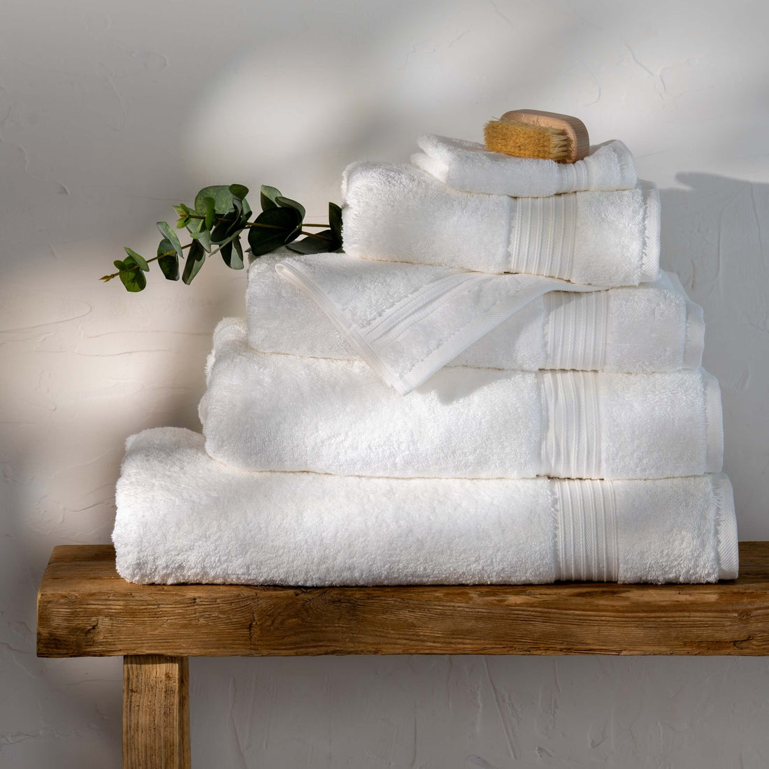 Luxury Egyptian Cotton Towels - Soft, Absorbent & Durable White Egyptian Cotton Towel Set