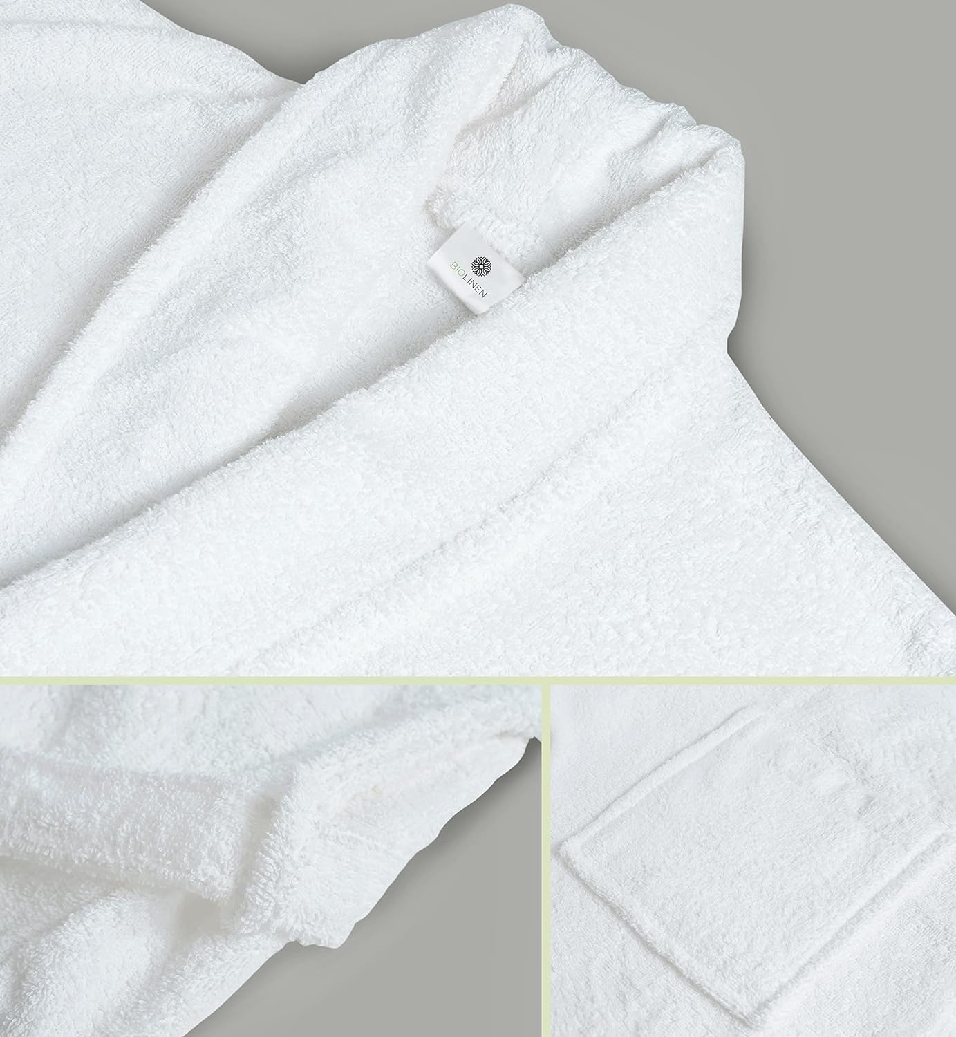 White Terry Toweling Dressing Gowns Towelsworld