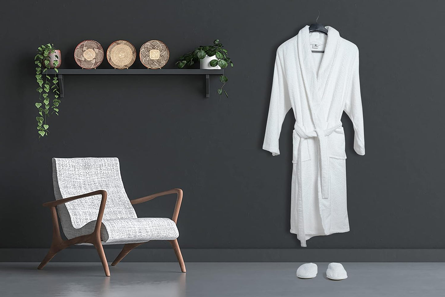 White Terry Toweling Dressing Gowns Towelsworld