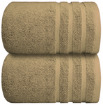 Extra-large cotton bath towels for added comfort