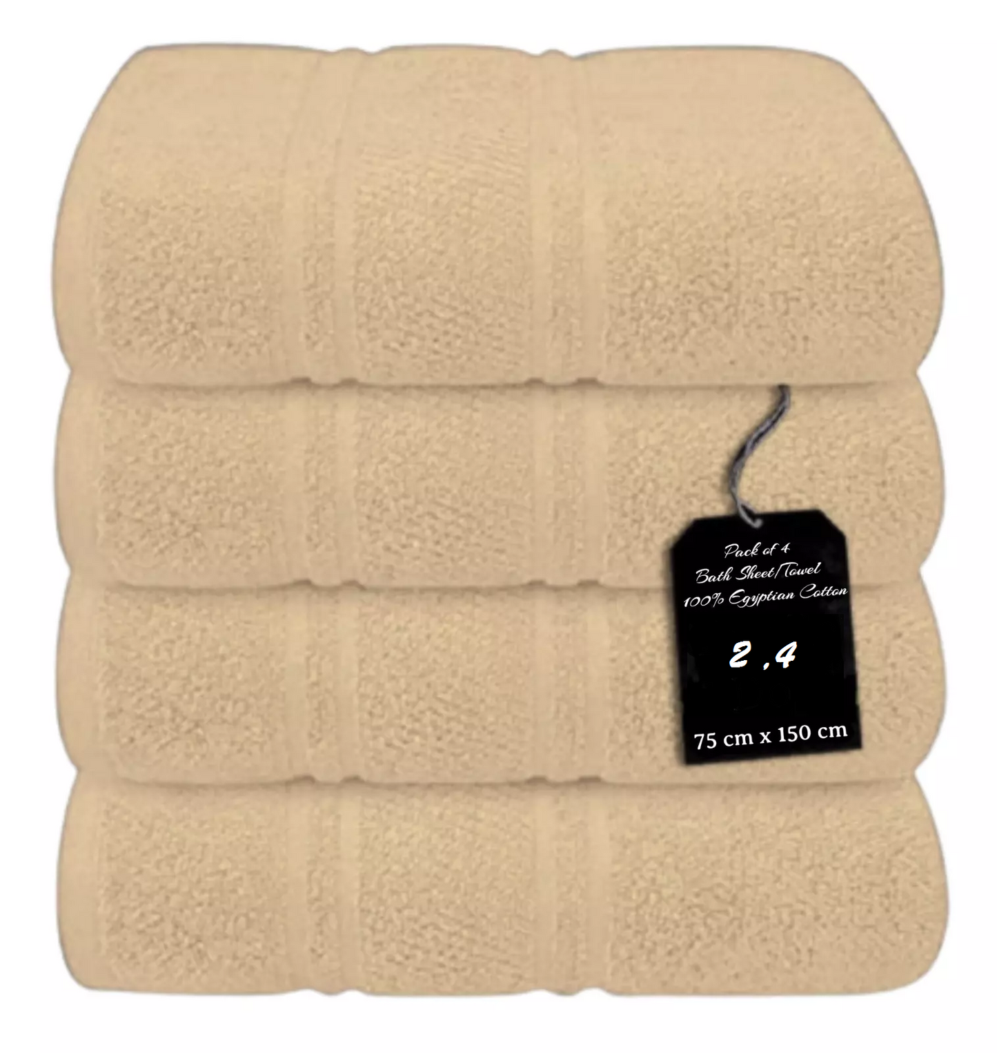 4 x Large Jumbo Bath Sheet Towels 75 X 150cm 100% Egyptian Cotton Bath Sheets Big Towels 75 x 150cm Towelsworld