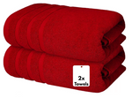 Machine washable Charcoal Extra Large Bath Sheets 2-Pack