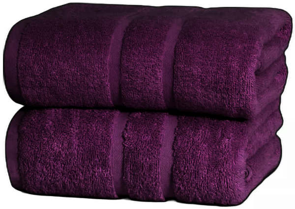 2x Bath Sheets Soft 100% Egyptian Cotton Extra Large 600-GSM Towels 100 x 200 cm