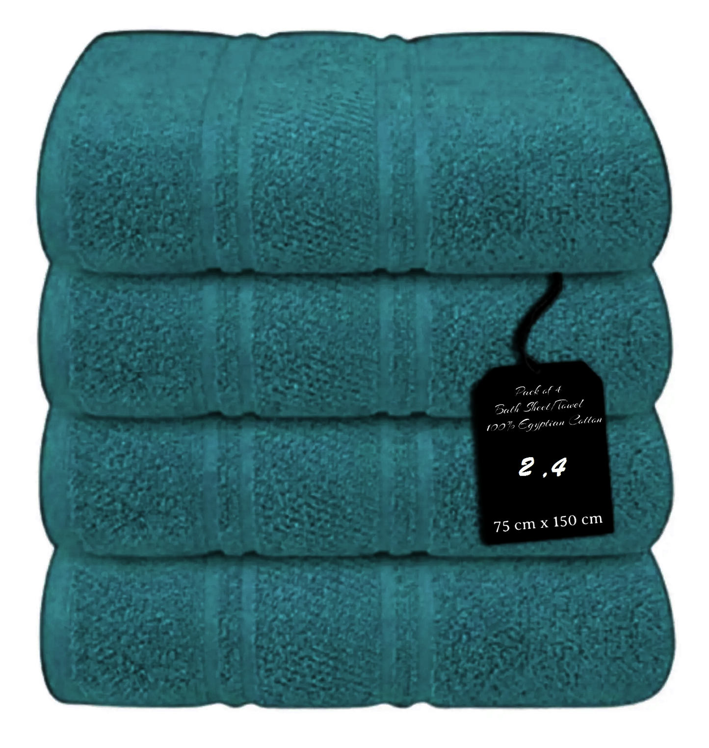 4 x Large Jumbo Bath Sheet Towels 75 X 150cm 100% Egyptian Cotton Bath Sheets Big Towels 75 x 150cm Towelsworld