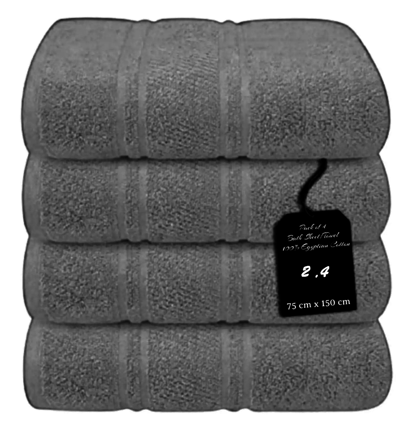 4 x Large Jumbo Bath Sheet Towels 75 X 150cm 100% Egyptian Cotton Bath Sheets Big Towels 75 x 150cm Towelsworld