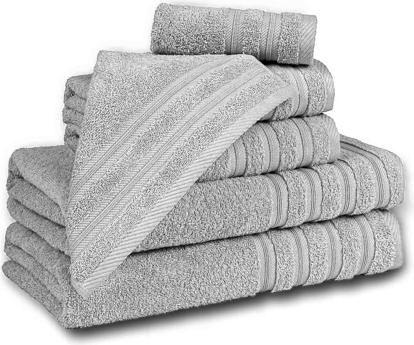 600 GSM Quality 8-Piece Towel Bale - Includes 2 Each of Face, Hand & Bath Towels Towelsworld