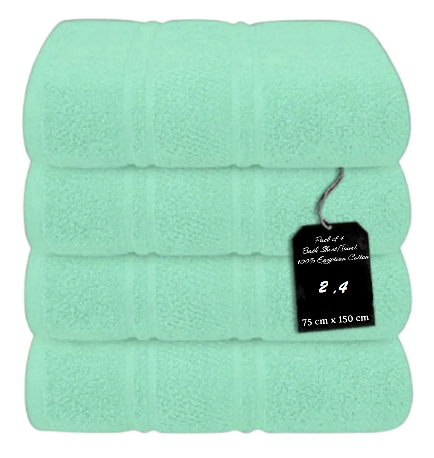 4 x Large Jumbo Bath Sheet Towels 75 X 150cm 100% Egyptian Cotton Bath Sheets Big Towels 75 x 150cm Towelsworld
