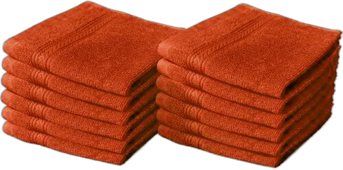 8 X Luxury Face Cloth Towel Set 100% Egyptian Cotton Soft Flannels Wash Cloths Towelsworld