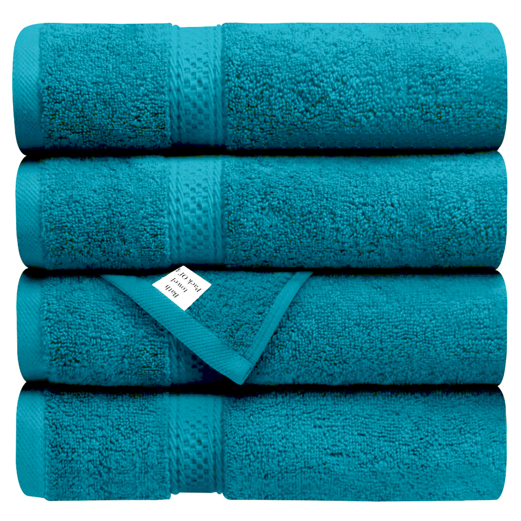 4x Extra Large Jumbo Budget Bath Sheets Luxury 100% Cotton Super Soft Big Bath Towels 75 X 150 cm Towelsworld