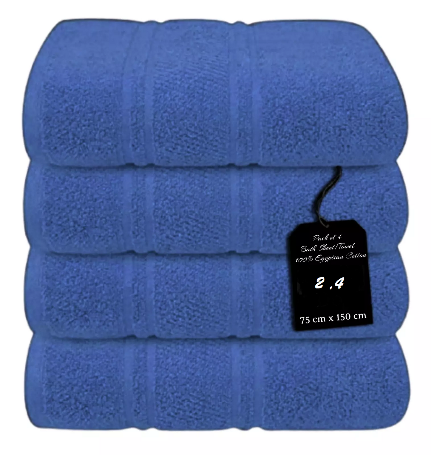 4 x Large Jumbo Bath Sheet Towels 75 X 150cm 100% Egyptian Cotton Bath Sheets Big Towels 75 x 150cm Towelsworld