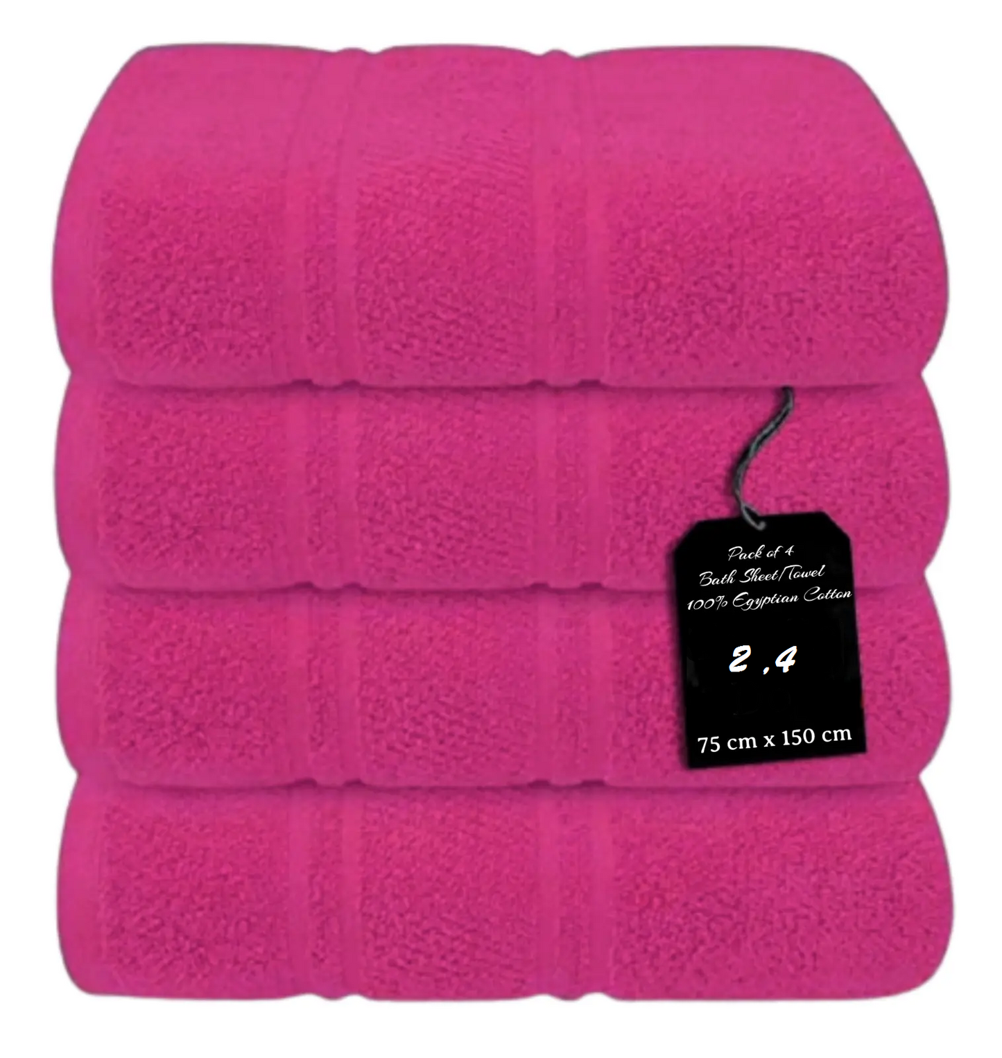 4 x Large Jumbo Bath Sheet Towels 75 X 150cm 100% Egyptian Cotton Bath Sheets Big Towels 75 x 150cm Towelsworld