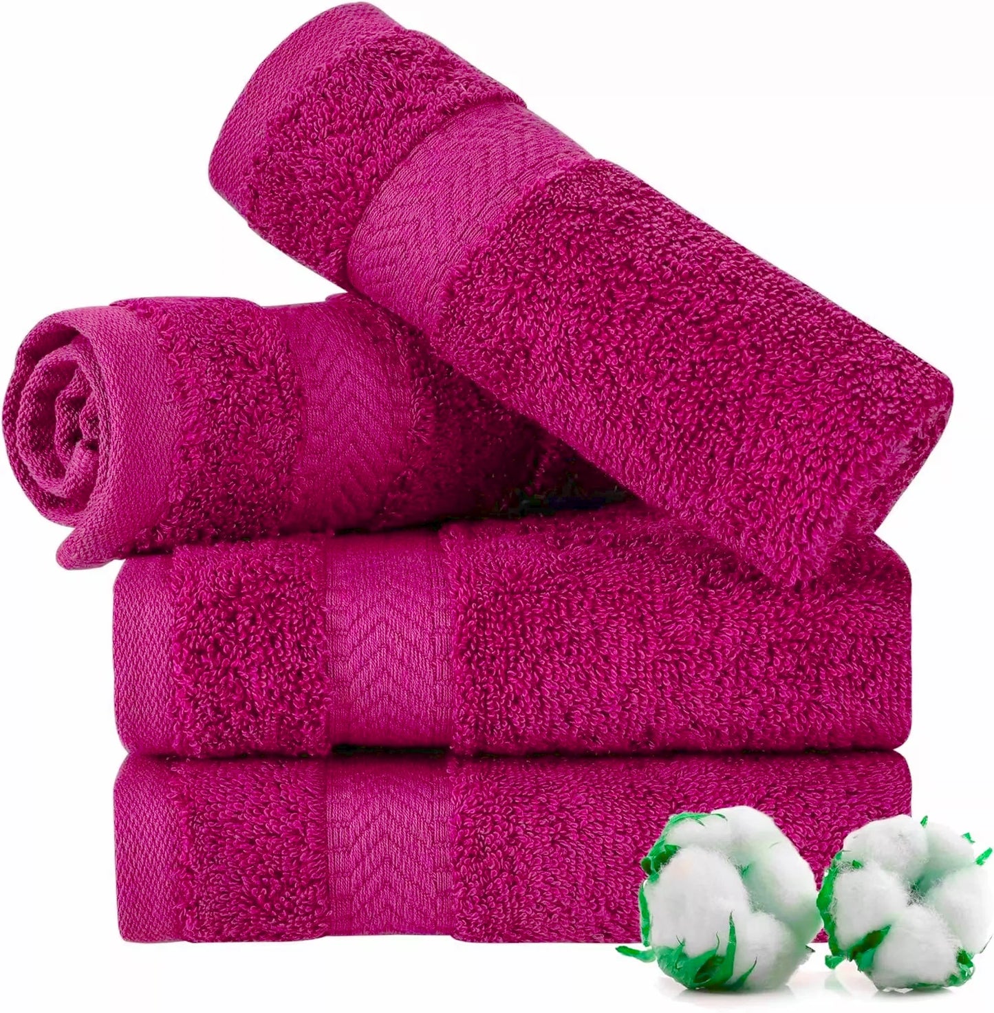 High-Quality Absorbent Cotton Face Cloth in White