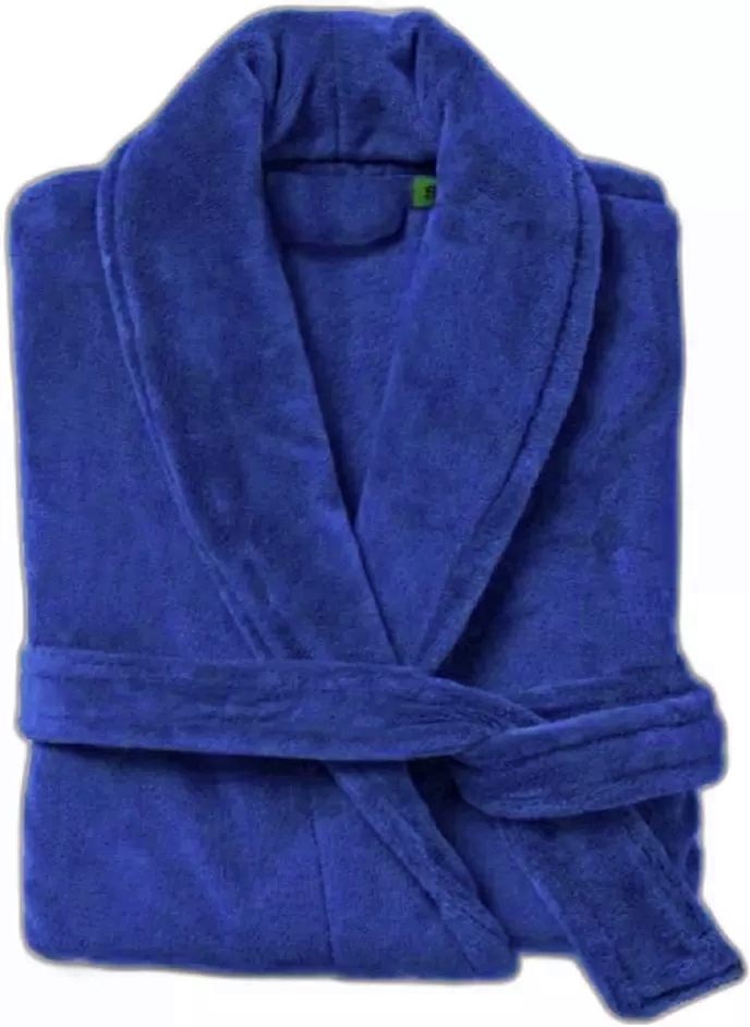 High Quality Turkish Cotton Terry Towelling White Bath Robes - Towelsbay