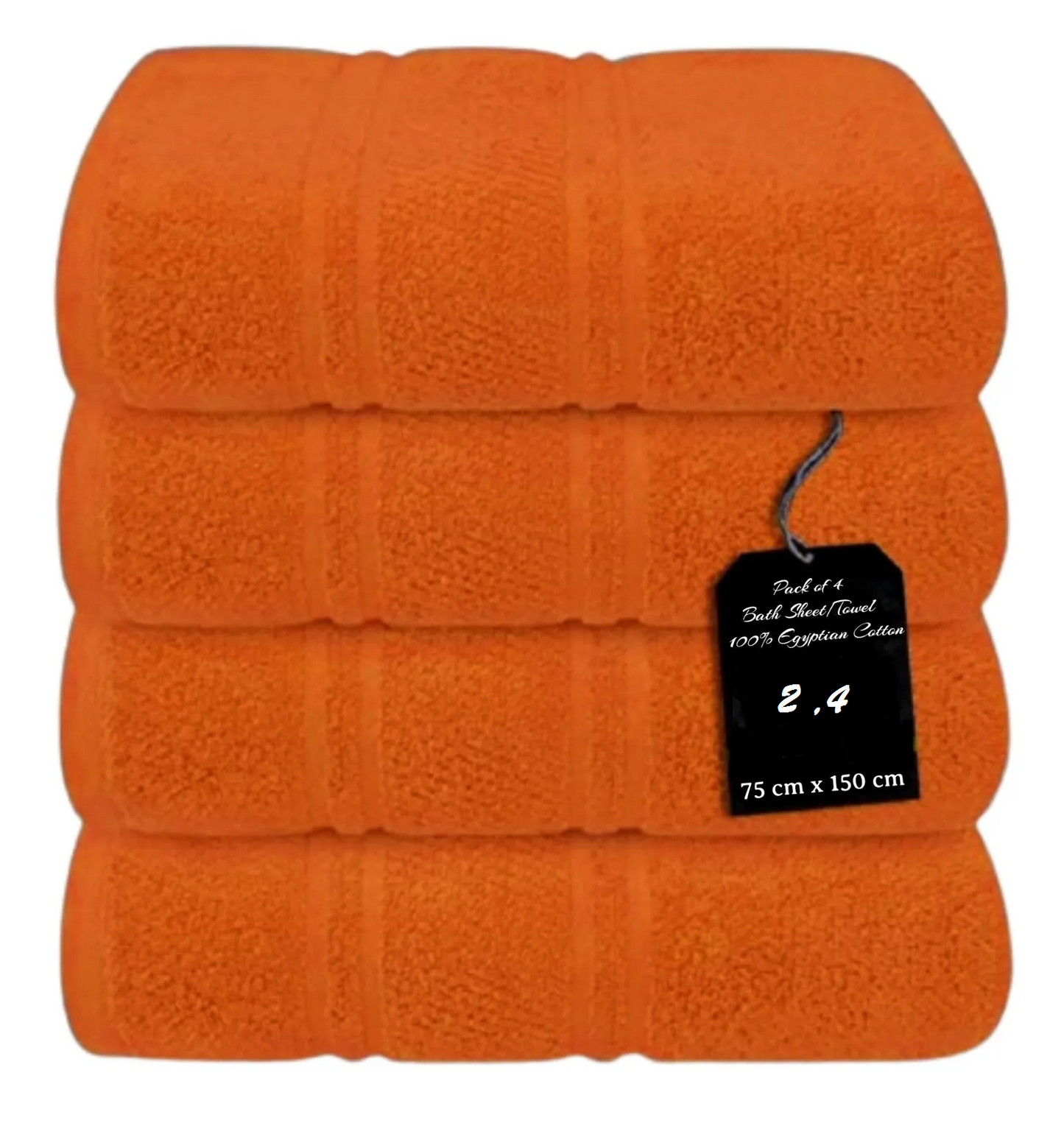 4 x Large Jumbo Bath Sheet Towels 75 X 150cm 100% Egyptian Cotton Bath Sheets Big Towels 75 x 150cm Towelsworld