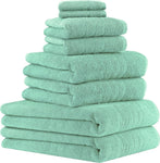 Luxury 600GSM Towel Bale – 8 Piece Super Soft 4 Face Cloths, 2 Hand Towels, 2 Bath Sheets