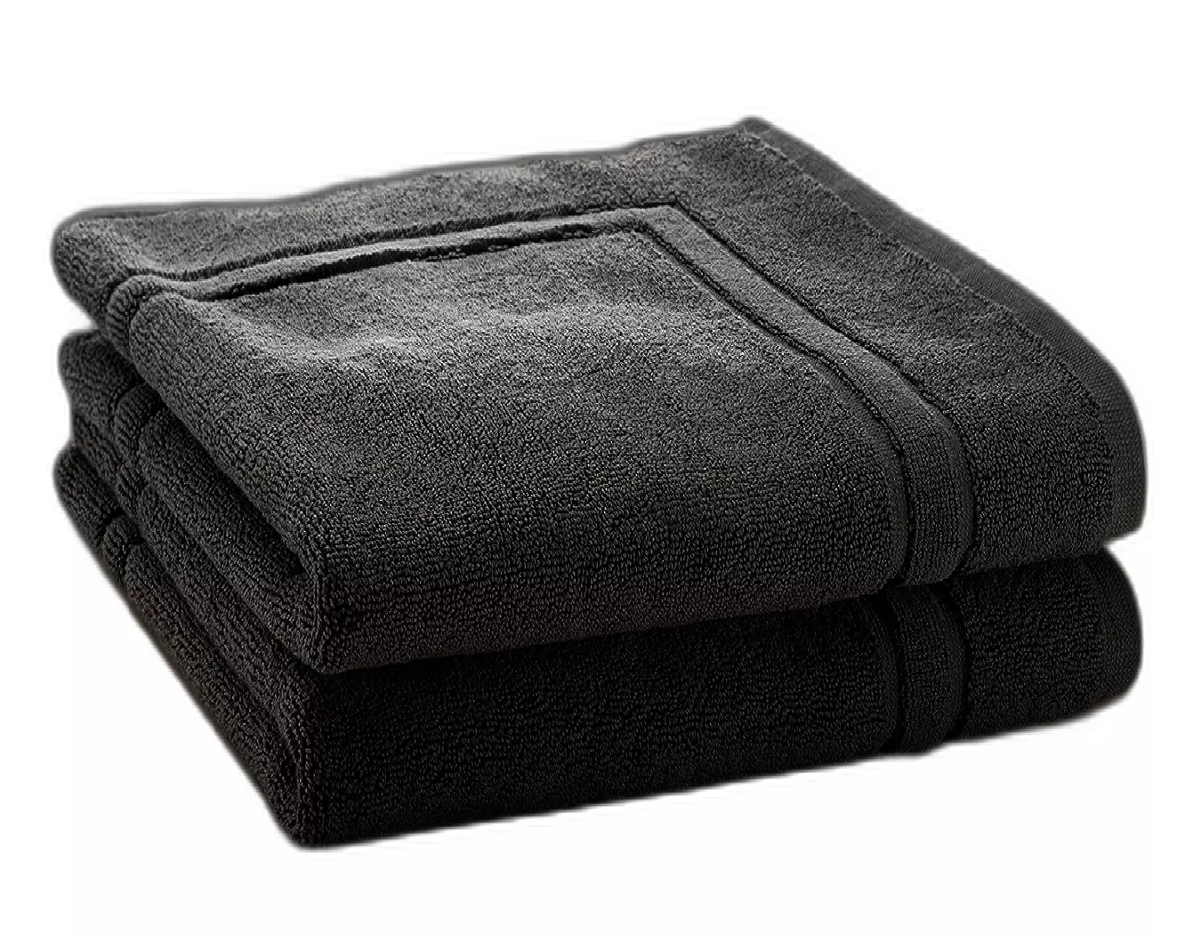 Absorbent luxury cotton bath mat