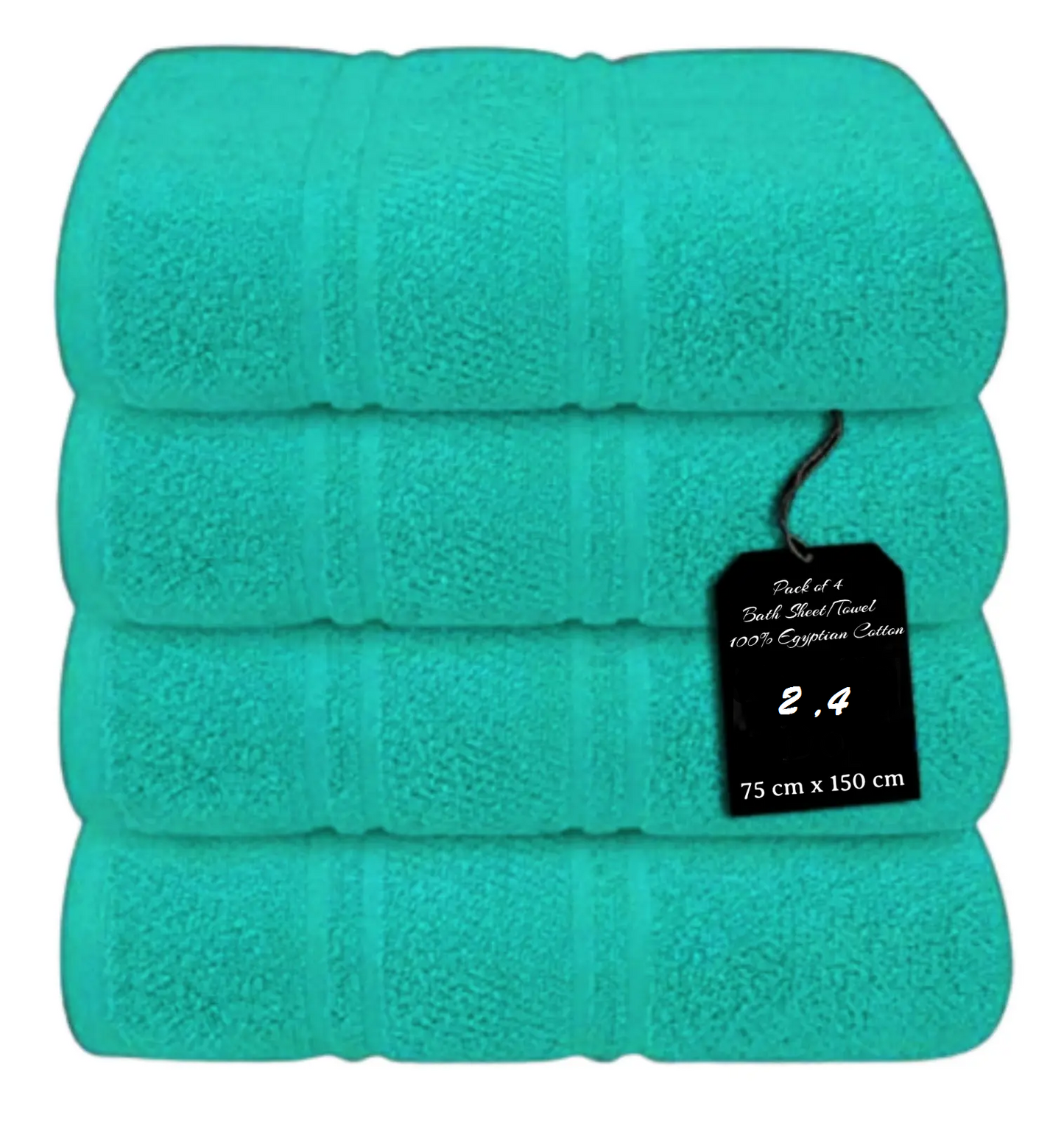 4 x Large Jumbo Bath Sheet Towels 75 X 150cm 100% Egyptian Cotton Bath Sheets Big Towels 75 x 150cm Towelsworld