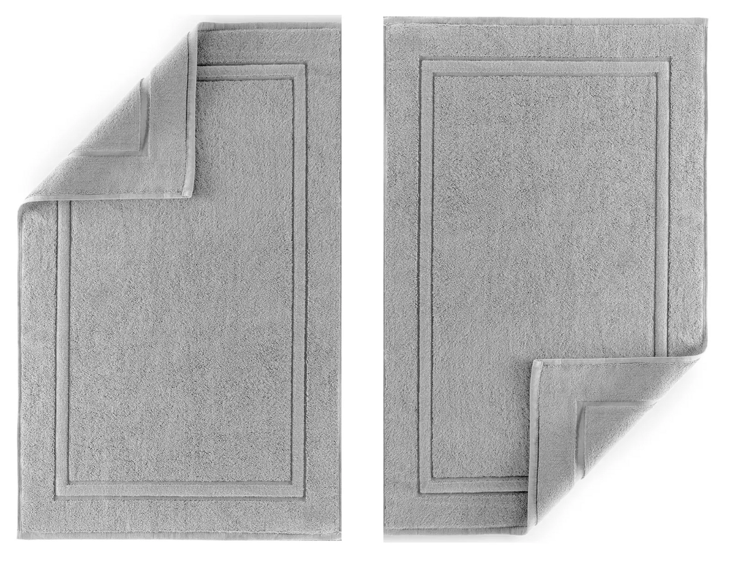 Thick plush bath mat in cotton