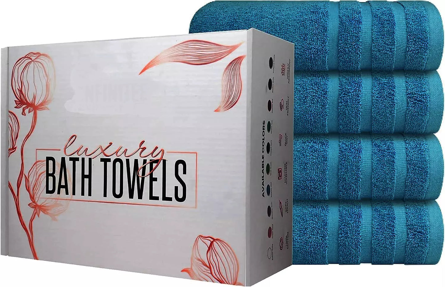Value Pack: 2, 4, & 6 Jumbo Budget Egyptian Cotton Bath Sheets (75 x150 cm) Towelsworld