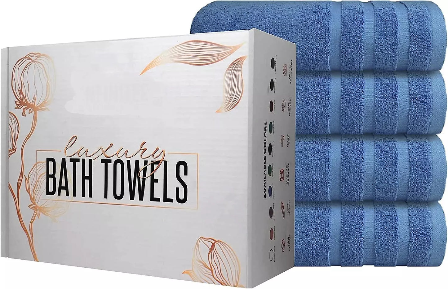Value Pack: 2, 4, & 6 Jumbo Budget Egyptian Cotton Bath Sheets (75 x150 cm) Towelsworld