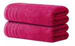 Oversized bath sheet towels in an elegant bathroom