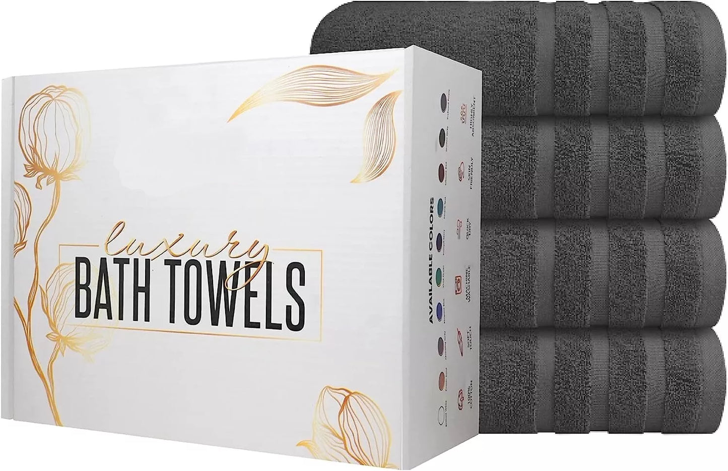 Value Pack: 2, 4, & 6 Jumbo Budget Egyptian Cotton Bath Sheets (75 x150 cm) Towelsworld