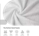 6 X Guest Towels 100% Egyptian Cotton 30x50cm Soft Fluffy Towel Quick Dry 600GSM