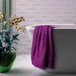 Elegant bath towel set in neutral tones