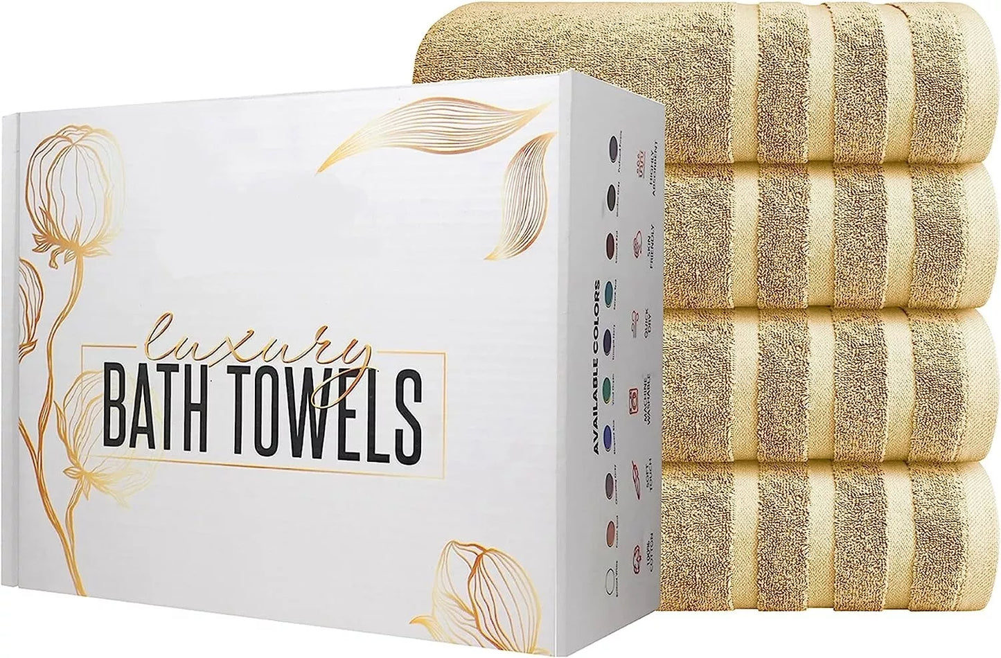Value Pack: 2, 4, & 6 Jumbo Budget Egyptian Cotton Bath Sheets (75 x150 cm) Towelsworld