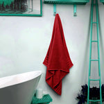 Extra large cotton bath sheets ready for use