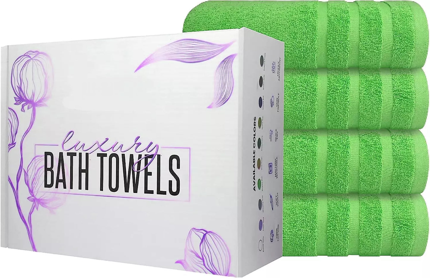 Value Pack: 2, 4, & 6 Jumbo Budget Egyptian Cotton Bath Sheets (75 x150 cm) Towelsworld