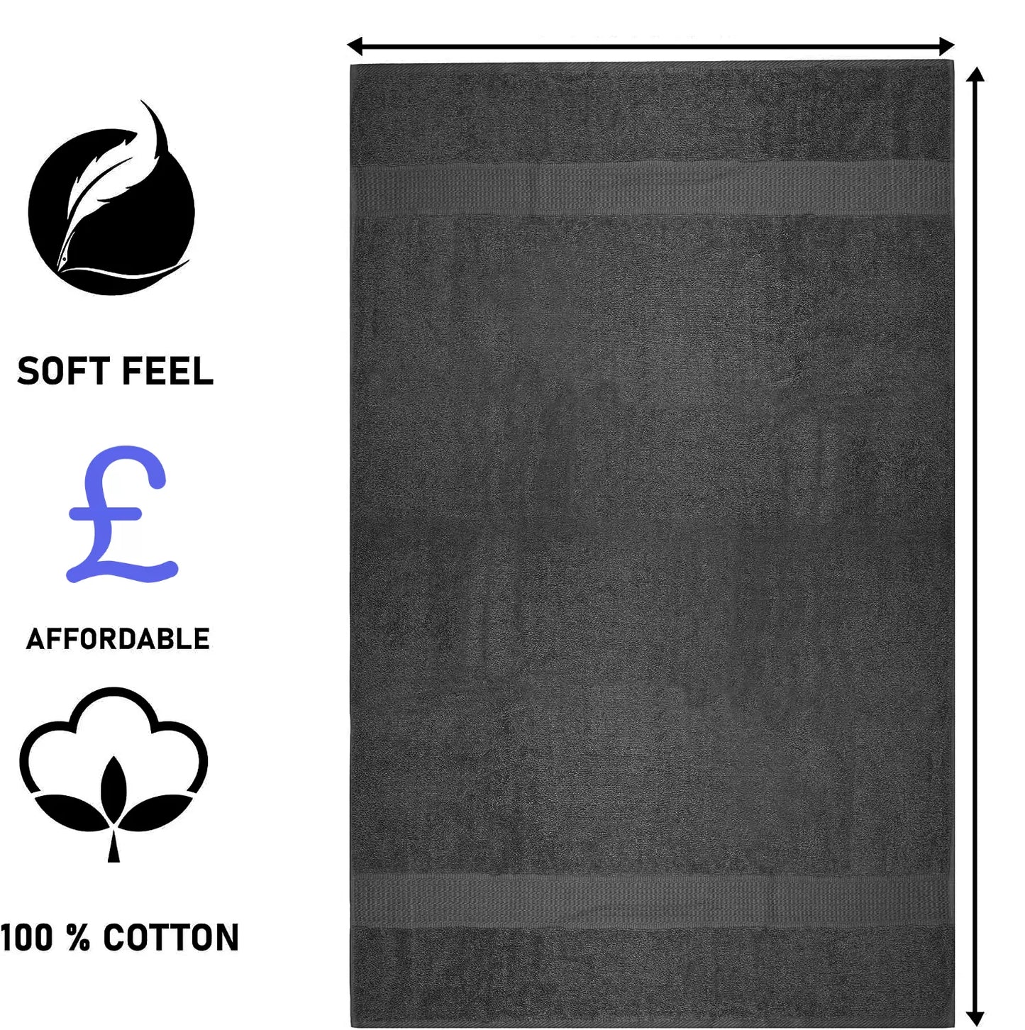 Extra large bath sheets 600 GSM