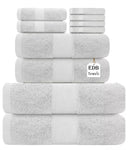 Luxury Bath Towels 800GSM Super Soft 100% Pure Cotton Face Hand Jumbo Bath Sheet