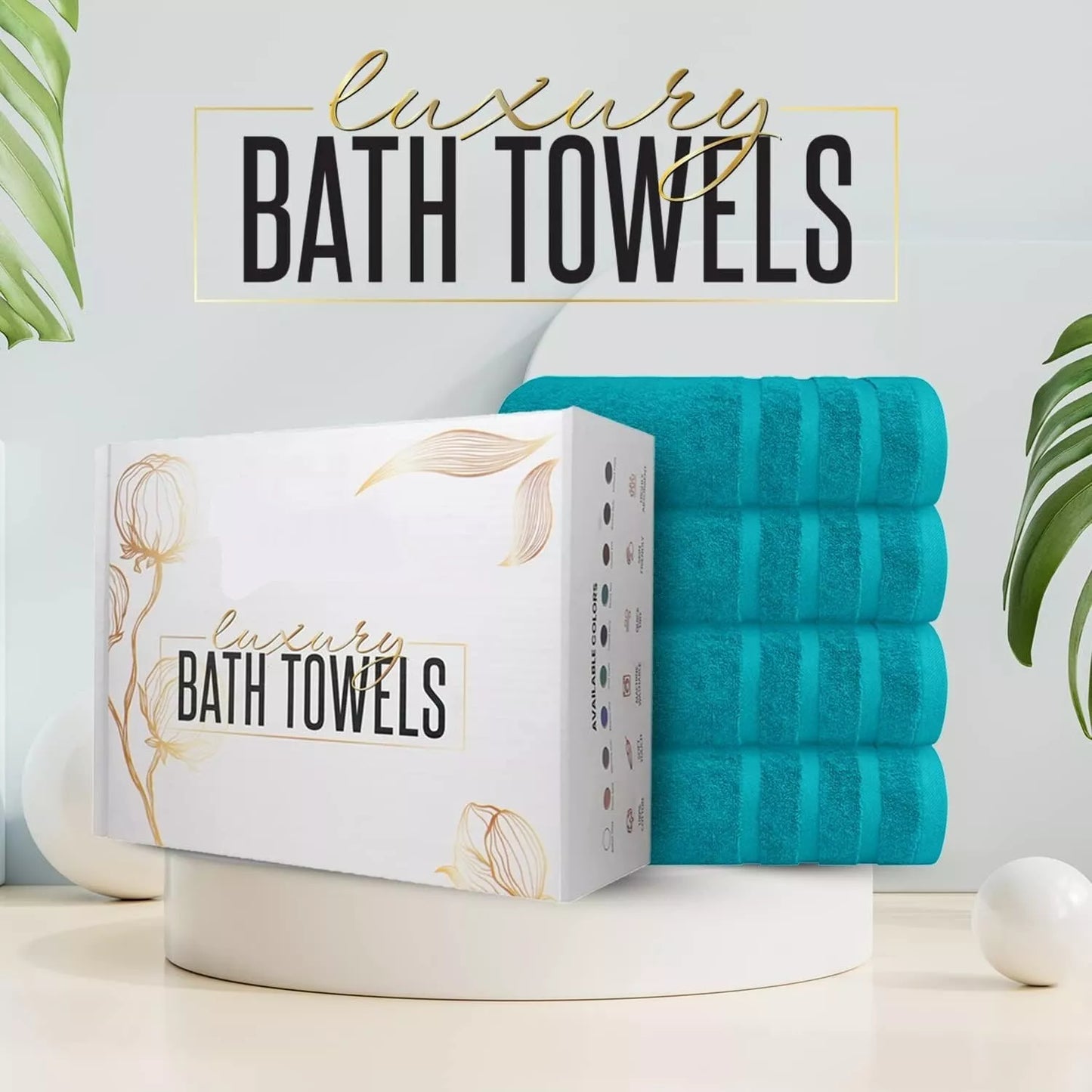 Value Pack: 2, 4, & 6 Jumbo Budget Egyptian Cotton Bath Sheets (75 x150 cm) Towelsworld
