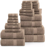 Full Set of 100% Egyptian Cotton Towels Including Hand Towels and Bath Sheets