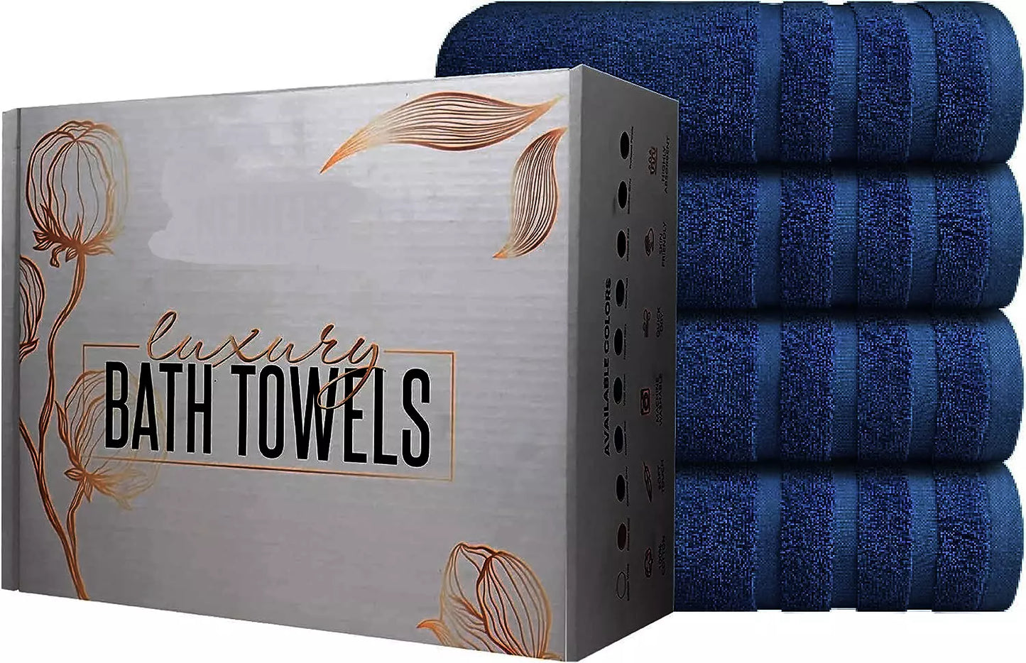 Value Pack: 2, 4, & 6 Jumbo Budget Egyptian Cotton Bath Sheets (75 x150 cm) Towelsworld
