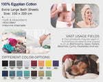 Super Jumbo Bath Sheet Towels-100% Egyptian Cotton-Ultimate Luxury