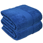 (90 X 170 cm) Luxury 100% Egyptian Cotton Bath Towel 600GSM Extra Large Super Jumbo Bath Sheet Towelsworld