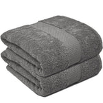 (90 X 170 cm) Luxury 100% Egyptian Cotton Bath Towel 600GSM Extra Large Super Jumbo Bath Sheet Towelsworld