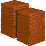 12x 100% EGYPTIAN COTTON TOWELS FACE CLOTH SOFT FLANNEL 500GSM