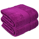 (90 X 170 cm) Luxury 100% Egyptian Cotton Bath Towel 600GSM Extra Large Super Jumbo Bath Sheet Towelsworld