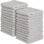 12x 100% EGYPTIAN COTTON TOWELS FACE CLOTH SOFT FLANNEL 500GSM