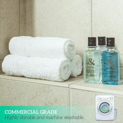 Wholesale Institutional Face Cloths 500 GSM White Towels