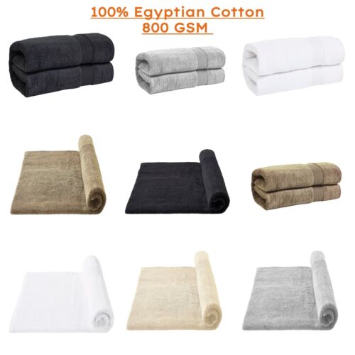 Luxury Bath Sheets (800 GSM) 100% Egyptian Cotton Bath Sheet Body Wrap –  Towelsworld