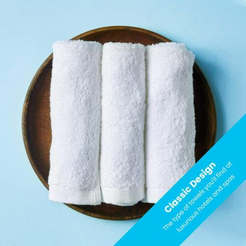 Pack of 12 Soft Face Cloths for Institutional Use