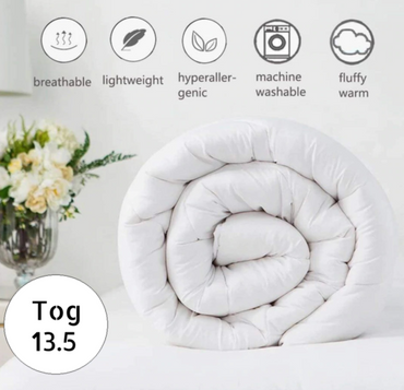 13.5 Tog Duvet King Size - High Quality Soft Fabric - Towelsbay