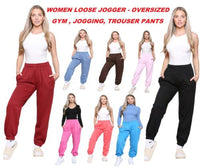 Stylish Women's Joggers - Tracksuit Bottoms & Over-Sized Fleece Trousers - Towelsbay