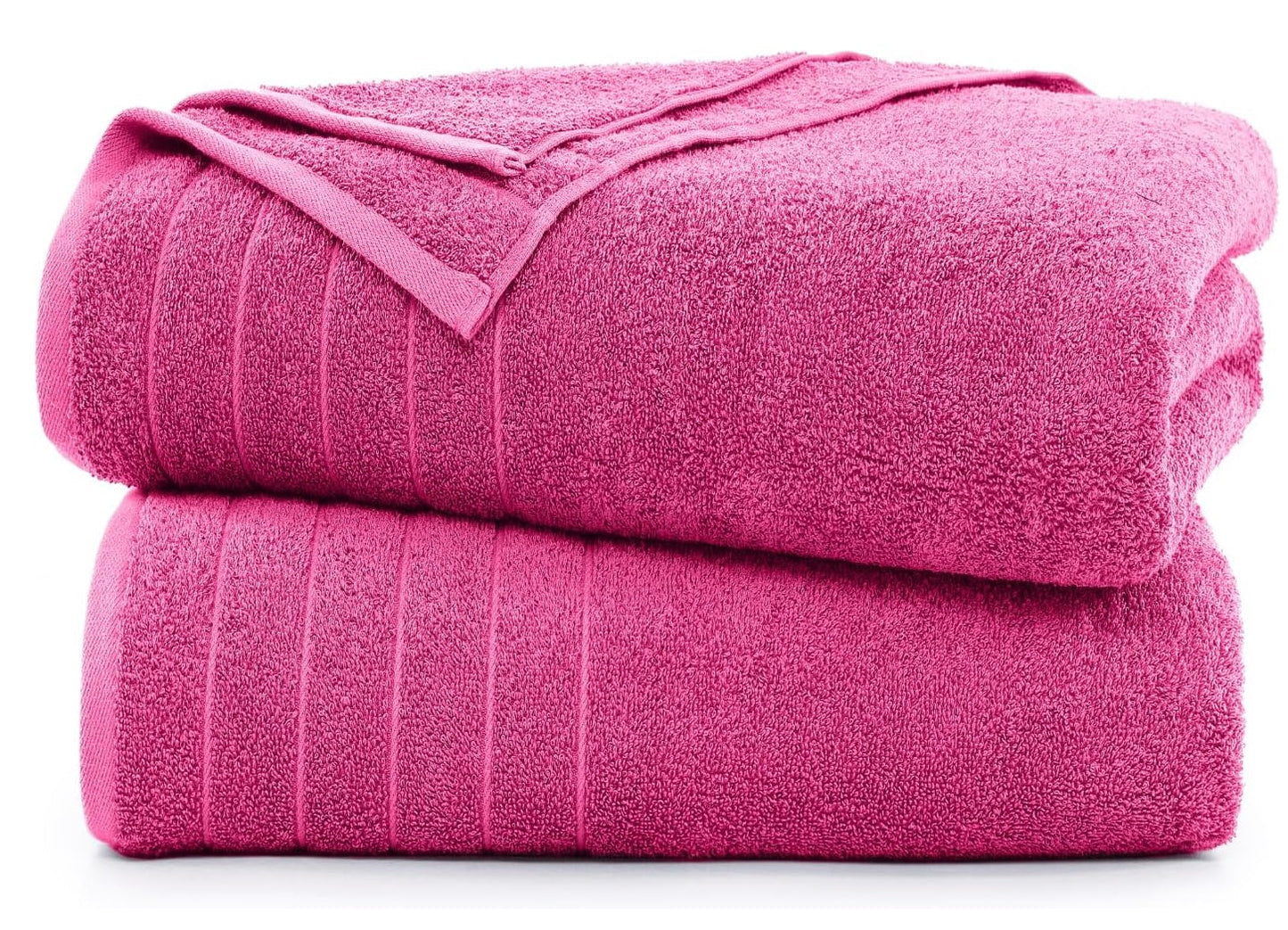 2 X Large Jumbo Bath Sheets 100% Egyptian Cotton Mega Bargain 85 X 165 cm - Towelsbay