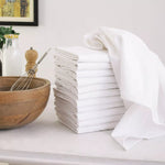 White Cotton Napkin Table Linen Dinner 100% Egyptian Napkins Hotel Wedding 250TC Towelsworld