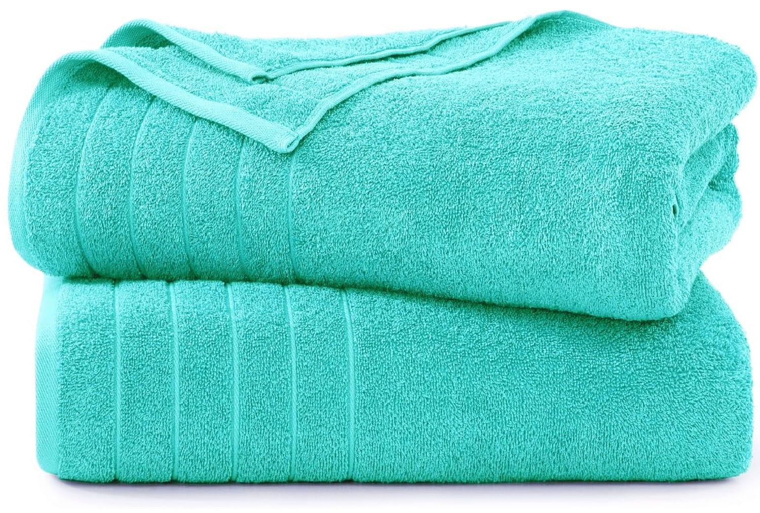 2 X Large Jumbo Bath Sheets 100% Egyptian Cotton Mega Bargain 85 X 165 cm - Towelsbay